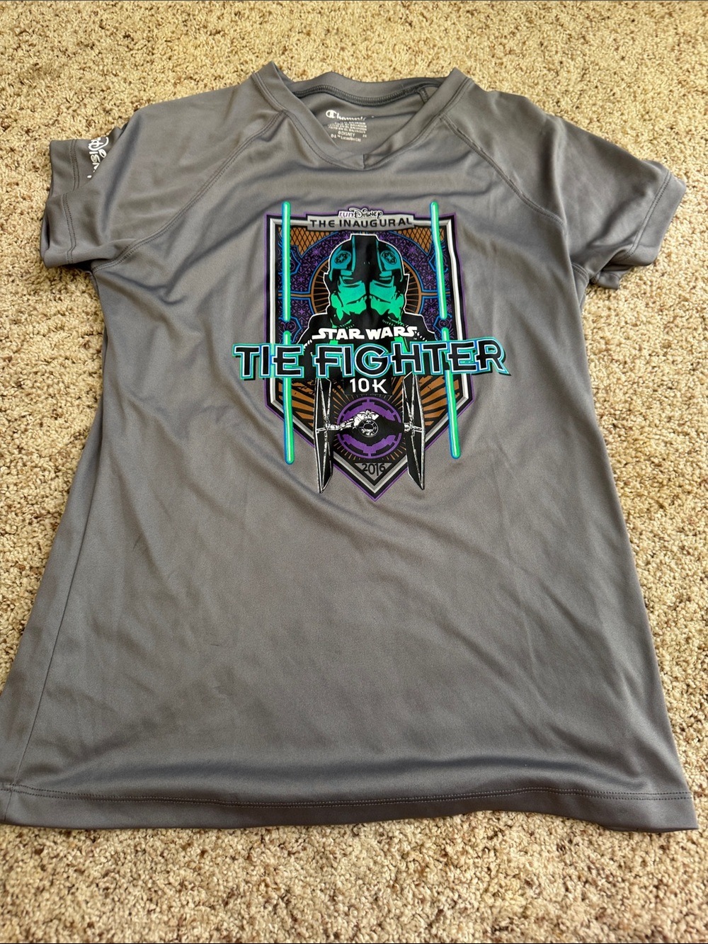Champion Gray Star Wars Tie Fighter Graphic Tee